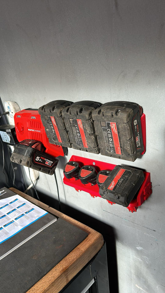 Milwaukee M18 Battery Triple Holder